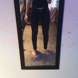 Black Low Rise Skinny Jeans